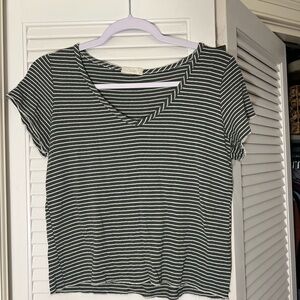 Green Crop T-Shirt Short Sleeve